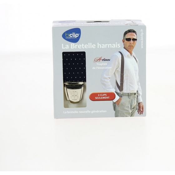 Bretelle Harnais Biclip® Fantaisie Noire - Biclip