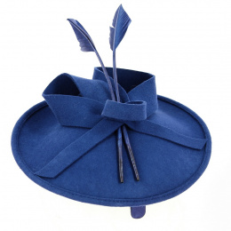Blue felt headband