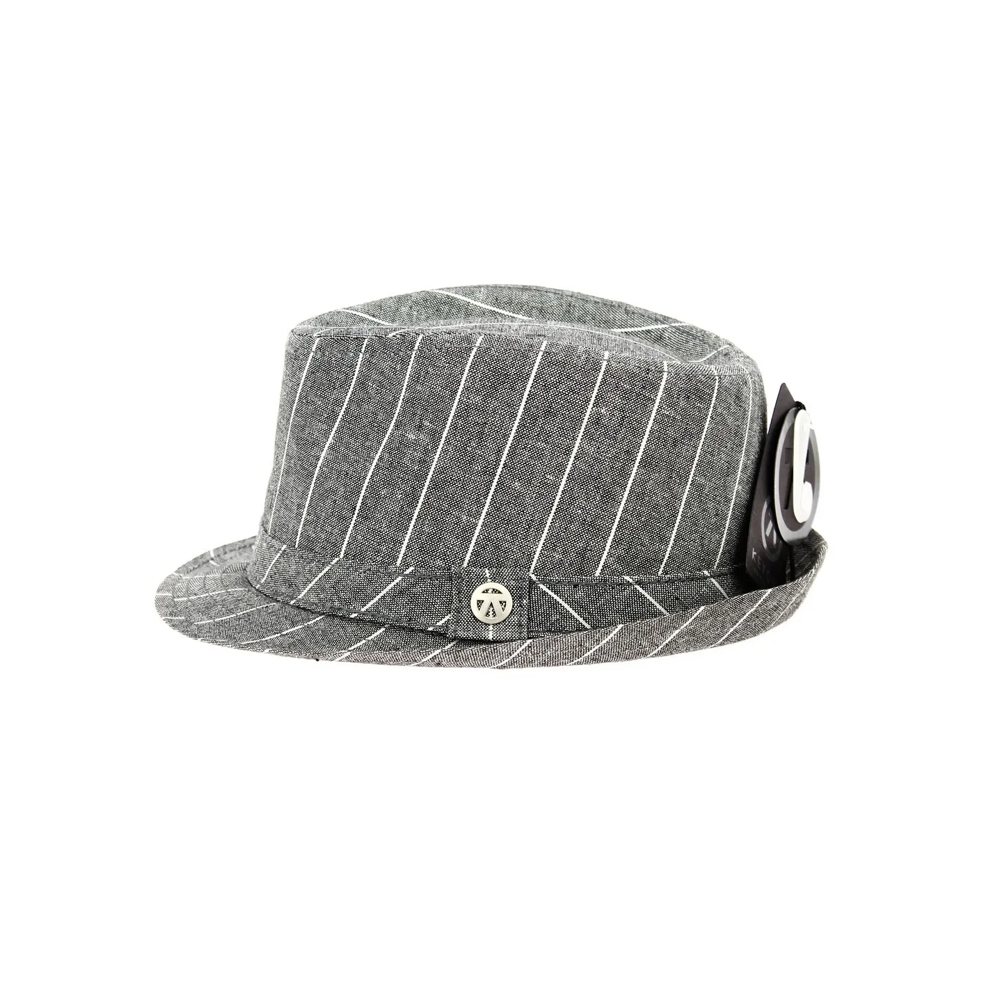 Soho Grigio Cotton & Linen Trilby Hat Gray - Keyone Reference: 12810 | Traclet Hat Shop