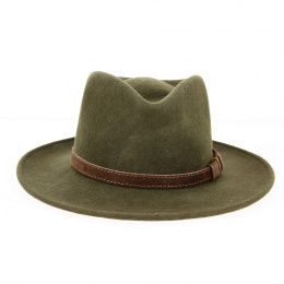 Dundee Traveller Hat Loden Felt - Aussie Apparel