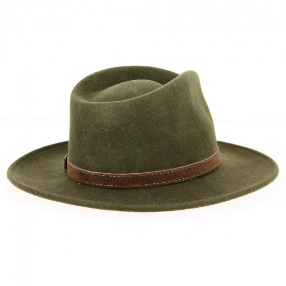Dundee Traveller Hat Loden Felt - Aussie Apparel