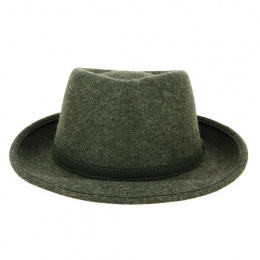 Lysandro Fedora Hat Wool Felt Green - Traclet