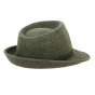 Lysandro Fedora Hat Wool Felt Green - Traclet