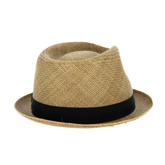 Chapeaux Porkpie Ibra Panama Brun - Bailey