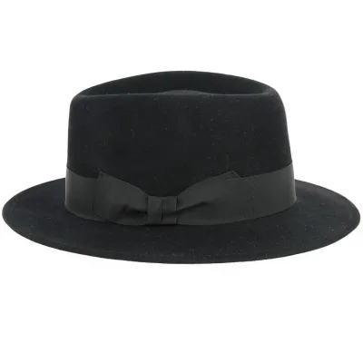 Chapeau Fedora Seberger Feutre Poil Noir - Traclet Reference : 12839 | Chapellerie Traclet