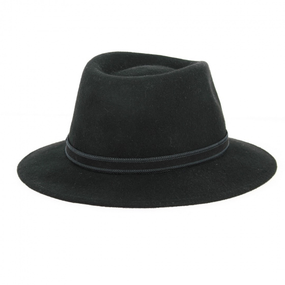 Fedora Hat Widem Wool Felt Black - Traclet