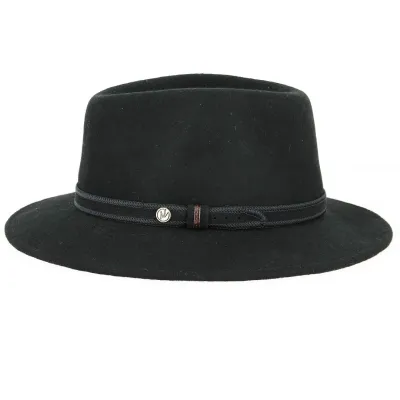 Chapeau Fedora Widem Feutre Poil Noir - Traclet Reference : 12852 | Chapellerie Traclet