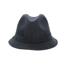 Traveller Bucket Hat Black Wool Felt - Traclet