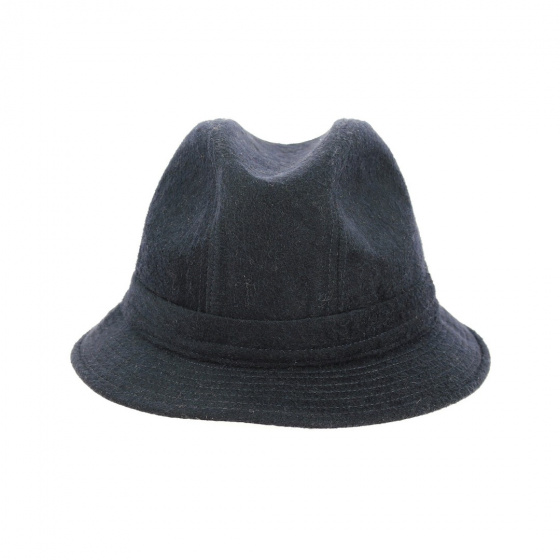 Traveller Bucket Hat Black Wool Felt - Traclet