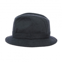 Traveller Bucket Hat Black Wool Felt - Traclet