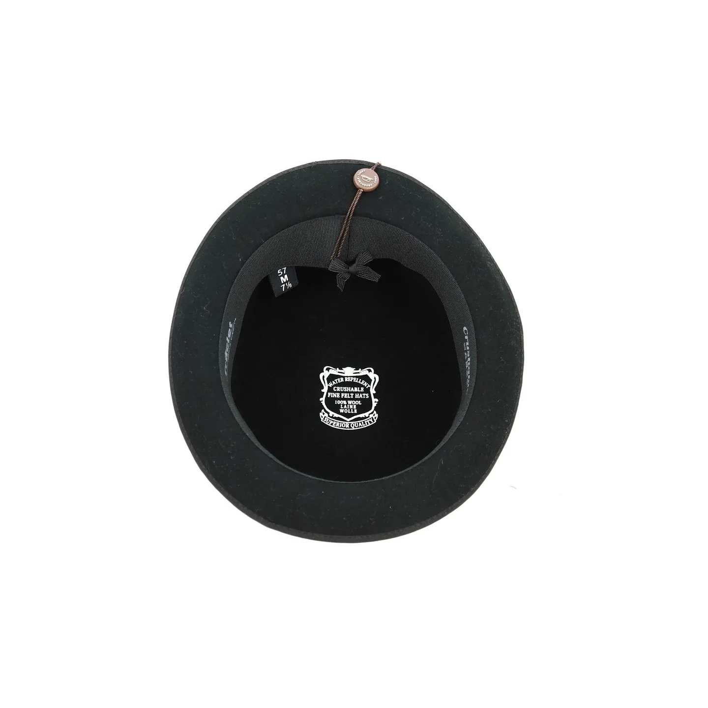 Sorbatti Foldable Bowler Hat Black Wool Felt - Traclet Reference: 12851 | Traclet Hat Shop