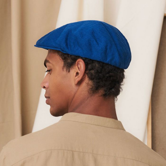 Imperial Blue Acacia Beret Cap - Laulhère Imperial Blue Acacia Beret Cap - Laulhère