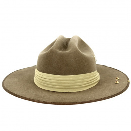Chapeau Western Superfine Feutre Poil Kaki - Akubra
