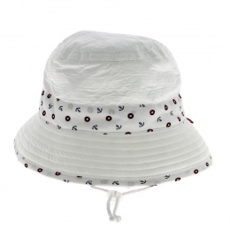 Children's UV Protection Bucket Hat Timeo White - Soway