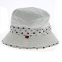 Children's UV Protection Bucket Hat Timeo White - Soway