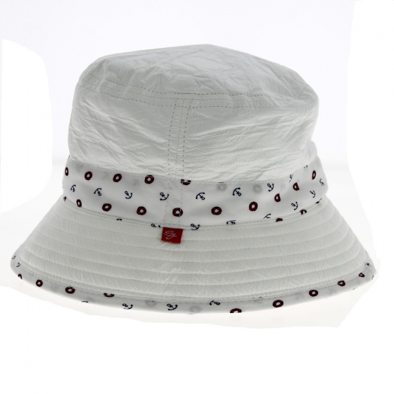 Children's UV Protection Bucket Hat Timeo White - Soway