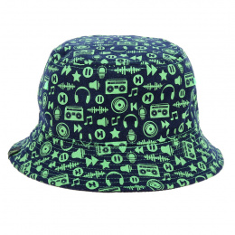 Reversible On Air Wool Bucket Hat Blue & Green - Kangol