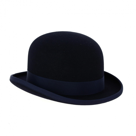 Bowler - Chapeau melon feutre poil de lapin 10 cm