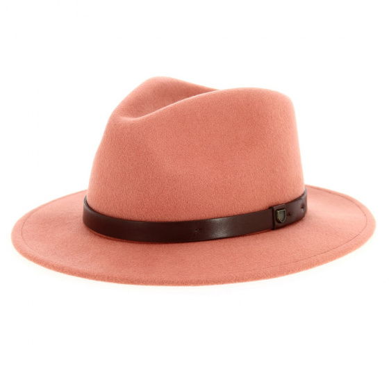 Messer Fedora Hat Wool Felt Apricot - Brixton