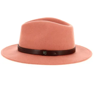 Messer Fedora Hat Wool Felt Apricot - Brixton Reference: 12895 | Traclet Hat Shop