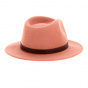 Fedora Messer Hat Apricot Wool Felt - Brixton