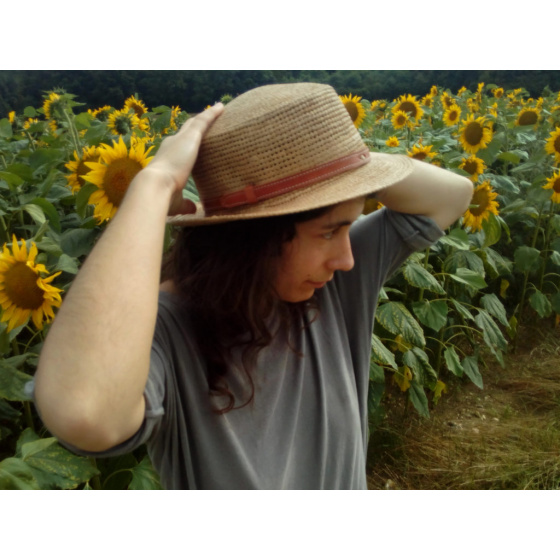 Manakara Natural Raffia Straw Boater Hat - Traclet