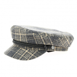 Grey/Lion Wool Fiddler Sailor Cap - Brixton