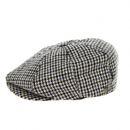 Casquette Gavroche Brood Joe Blue Pieds-de-Poule - Brixton