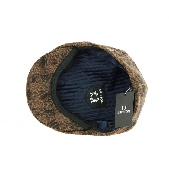 Brood Cap Brown Wool Newsboy Cap - Brixton