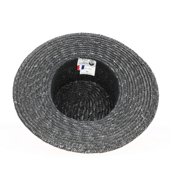 Apeldoorn Black Straw Boater - TRACLET