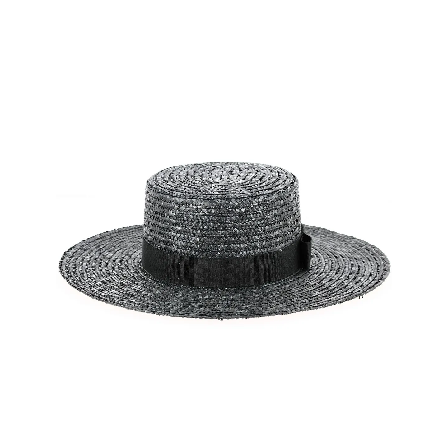 Canotier Apeldoorn Paille Noire - TRACLET Reference : 12931 | Chapellerie Traclet
