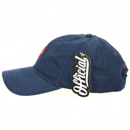 Miles Strapback Cotton Cap Navy - Official