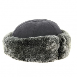 Grey Rabbit Fur Idea Toque - Traclet