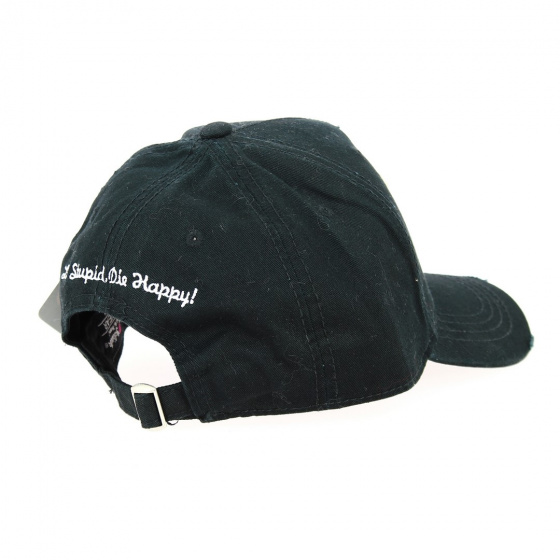David and Goliath Cotton Black Baseball Cap - Traclet
