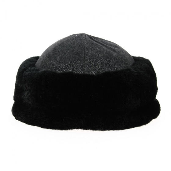 Nilaida Black Rabbit Fur Toque - Anna Rizzo