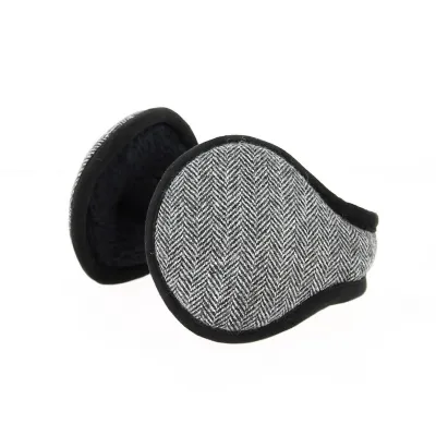 Cache-Oreilles Herringbone Chiné Gris/Noir - Traclet Reference : 12935 | Chapellerie Traclet