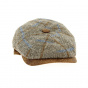 8 rib Fallon brown wool cap - Traclet