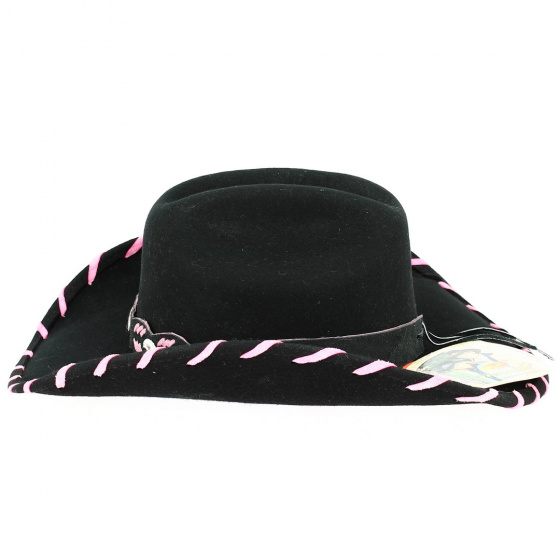 Black Felt Hoedown Cowboy Hat - Bullhide