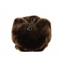 Toque Louis Fausse Fourrure Acrylique Marron/Fauve - Traclet