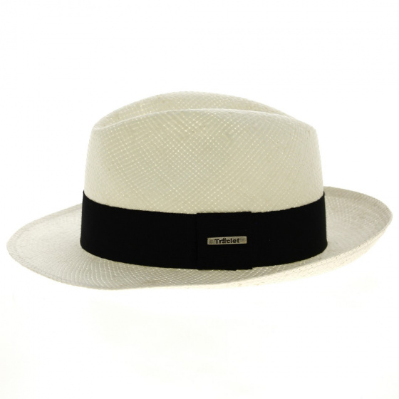 White Small Moden Panama Hat - Traclet