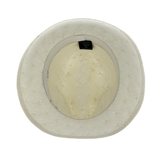 Chapeau Panama Petit Moden Blanc - Traclet Chapeau Panama Petit Moden Blanc - Traclet