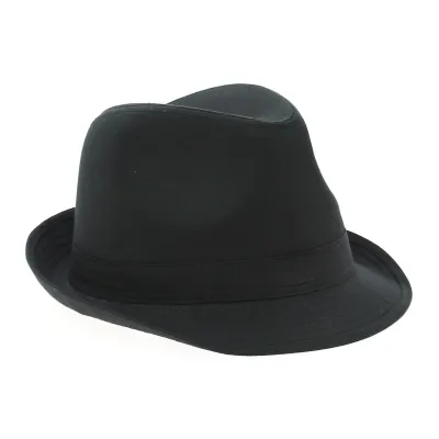 Trilby popstar noir 100% coton Reference : 12992 | Chapellerie Traclet