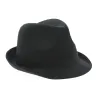 Trilby popstar noir 100% coton Reference : 12992 | Chapellerie Traclet