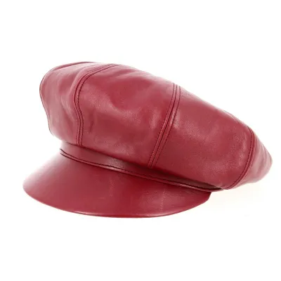 Casquette Gavroche Cuir Français Véritable - Traclet Reference : 12999 | Chapellerie Traclet