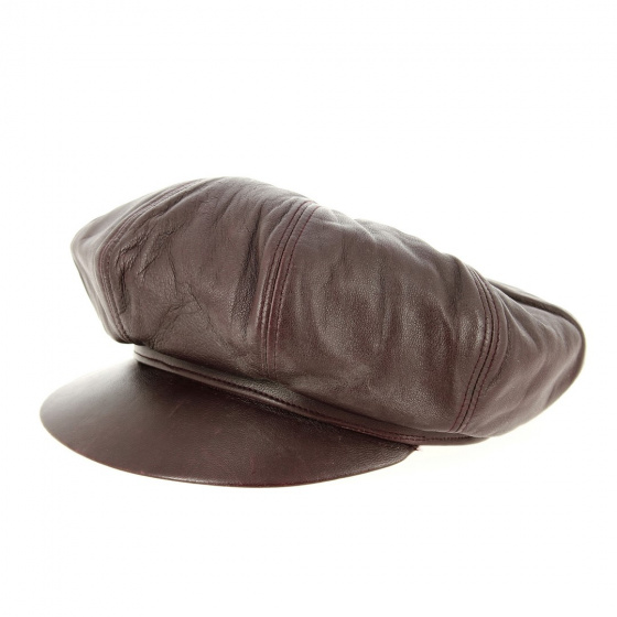 Casquette Gavroche Cuir Véritable - Traclet