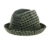 Chapeau Trilby Tweed Jacquard Vert - Kangol Reference : 13001 | Chapellerie Traclet