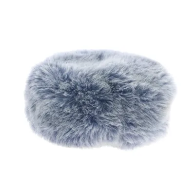 Blue Faux Fur Courchevel Beanie - Traclet Reference: 13002 | Traclet Hat Shop