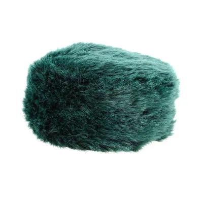 Toque Courchevel Vert Fausse Fourrure - Traclet Reference : 13005 | Chapellerie Traclet