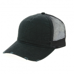 Rappern Destroy Black Trucker Cap - Atlantis