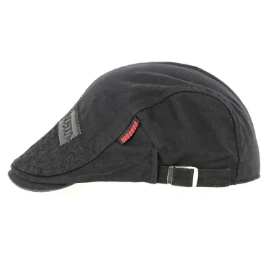 Casquette Bec de Canard Voboom Coton Noir - Traclet Reference : 13029 | Chapellerie Traclet